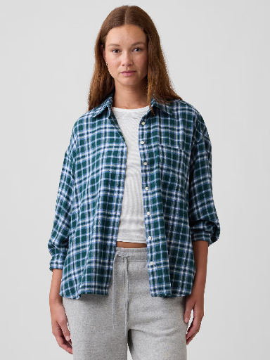Oversized Flannel Shirt