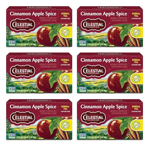 6-Pack 20-Count Celestial Seasonings Herbal Tea (Cinnamon Apple Spice) Deal