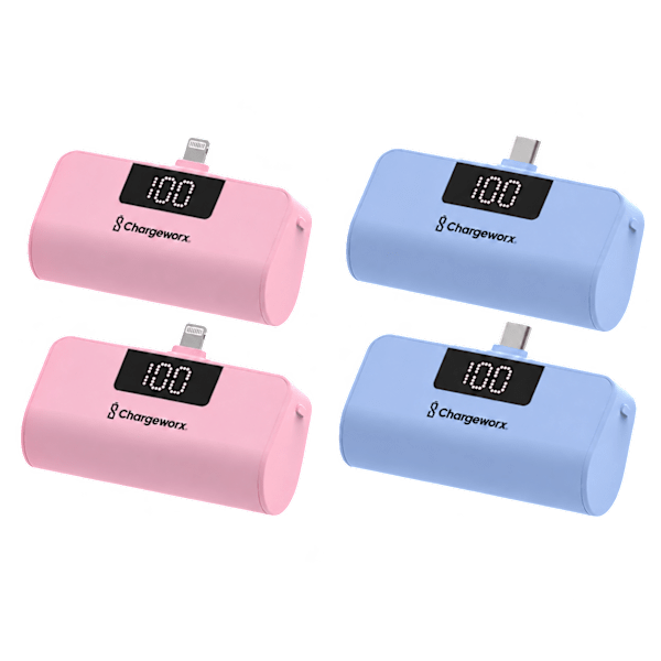 Chargeworx 5000mAh Power Banks 2-Pack Deal