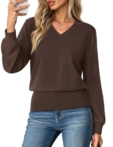 OFEFEAN V Neck Top Deal