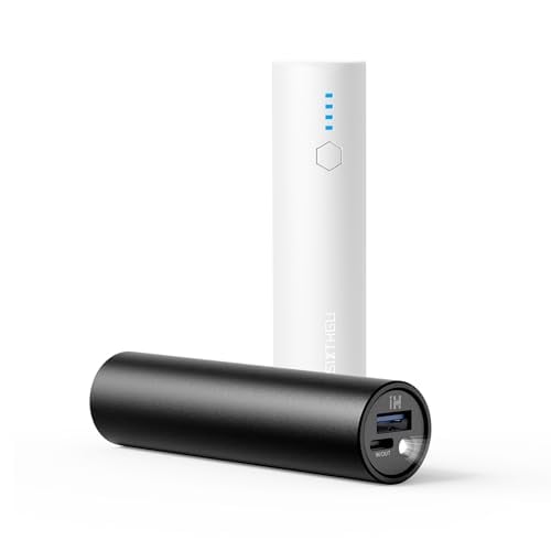 SIXTHGU 2-Pack 5000mAh 15W Mini Power Bank w/ LED Flashlight Deal