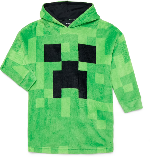 Kids' Hooded Sleeper or Union Suit: Minecraft, Pokémon, Spider-Man, SpongeBob, Bluey, Care Bears, & More