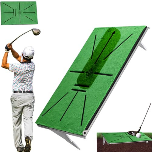 Golf Hitting Mat Swing Path Detection with 14''x9'' Aluminum Base