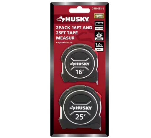 Husky 2-Pack 16ft and 25ft Tape Measure
