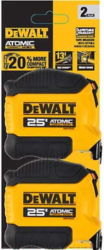 DEWALT 25 ft. Magnetic Tape Measure (2-Pack)