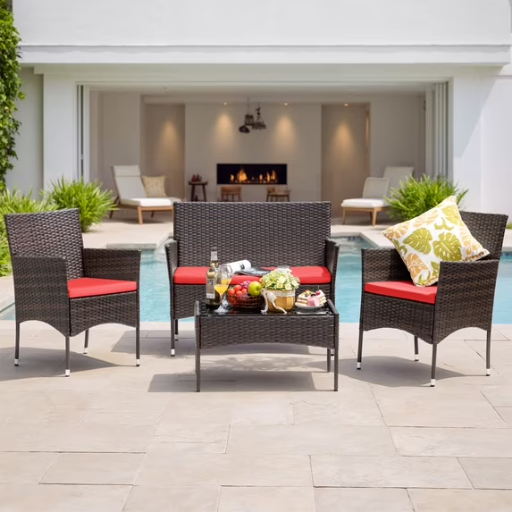 Lacoo 4 Pieces Patio Furniture Set Deal