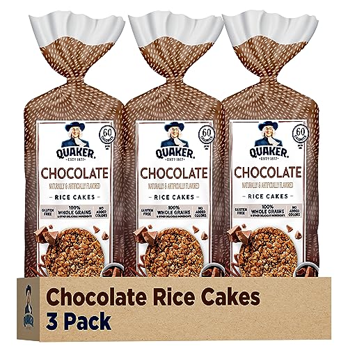 3-Pack 7.23-Oz Quaker Large Rice Cakes (Chocolate) Deal