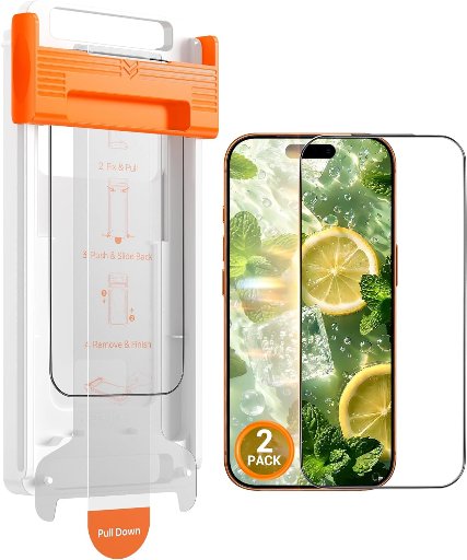 GOLBINBOX 2-Pack Screen Protectors for iPhone 17 Pro/Pro Max