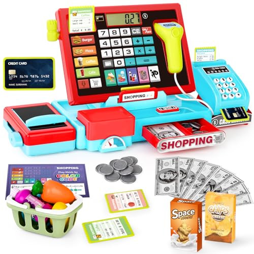 Toy Cash Register 52-Piece