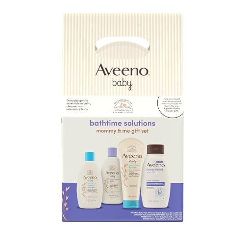 Aveeno Baby Bathtime Solutions Mommy & Me Gift Set (4 items) Deal