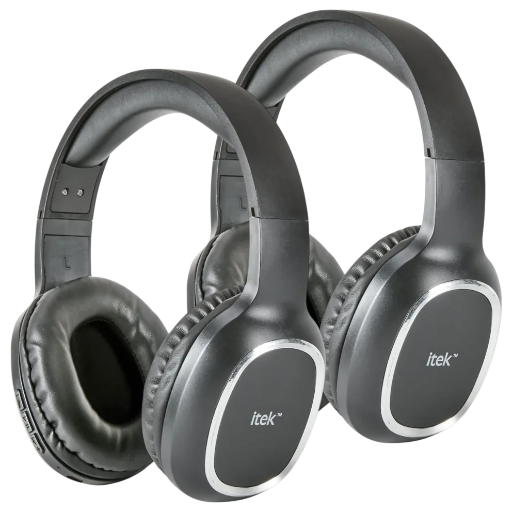 Itek HDTV Wireless Over Ear Headphones 2-Pack Deal