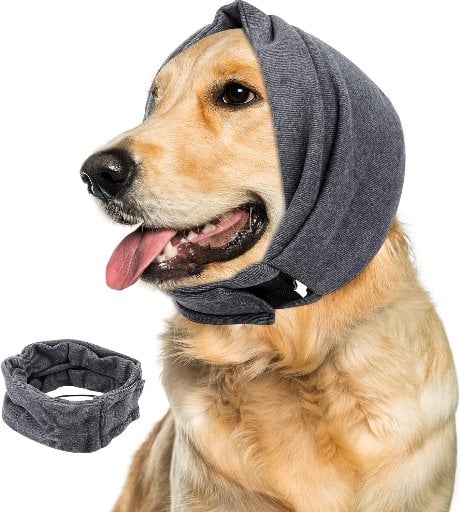 Dog Ear Muffs for Noise Protection Hoodie Wrap