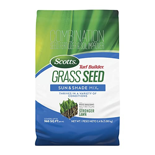2.4-Lb Scotts Turf Builder Grass Seed w/ Fertilizer & Soil Improver (Sun & Shade Mix)