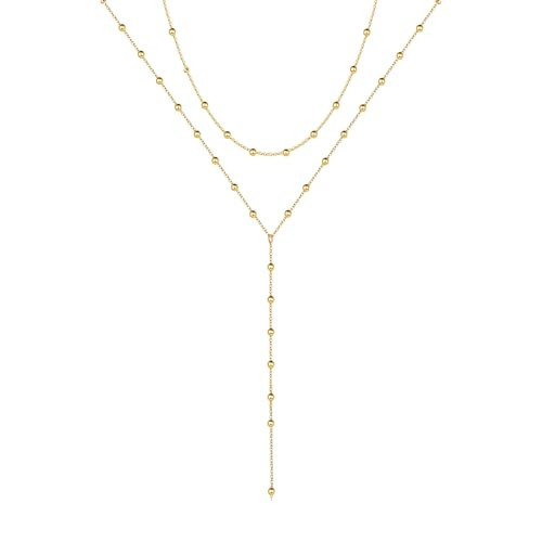 Gold Lariat Necklace