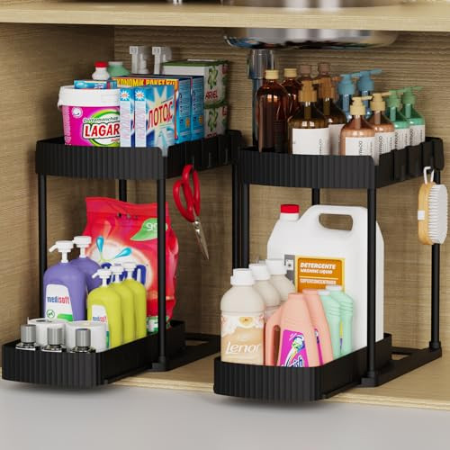 Ukeetap Multi-Purpose Pull-Out Storage Organizers 2-Pack