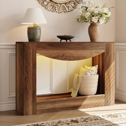47" knoworld Farmhouse Console Table w/ LED Lights Deal