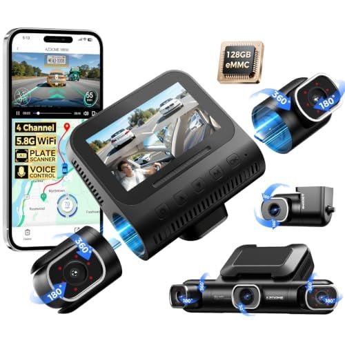 AZDOME M660-4CH WiFi Dashcam