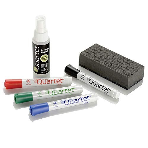 Quartet Dry Erase Marker Kit, Chisel Tip, Assorted Classic Colors, 4 Pack Deal