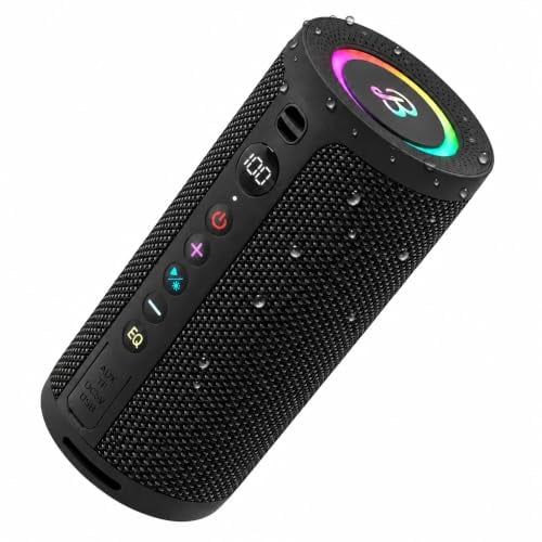 BassBloom ROAR 3 Portable Bluetooth Speaker, 20W, IPX6 Waterproof