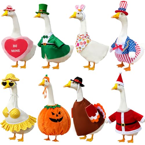 Holiday Porch Goose Outfits 8 Set