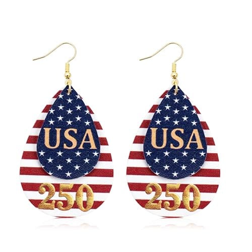 USA 250th Anniversary Drop Earrings Deal