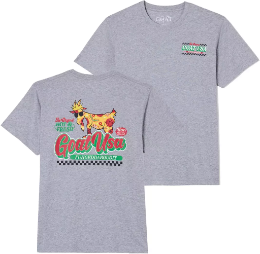 GOAT USA Men's Or Women's T-Shirts: Pizza