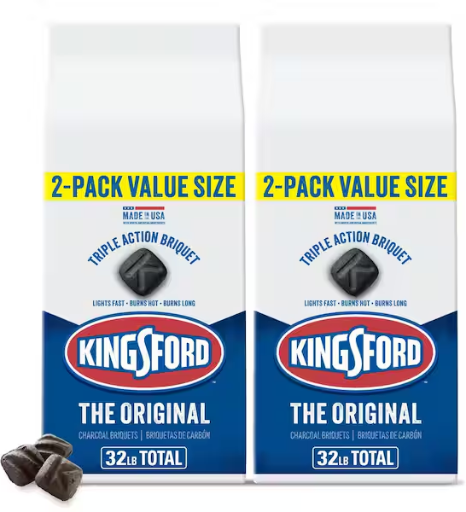 Kingsford Original Charcoal Grilling Briquettes 2 x 16 lbs (2-Pack) Deal