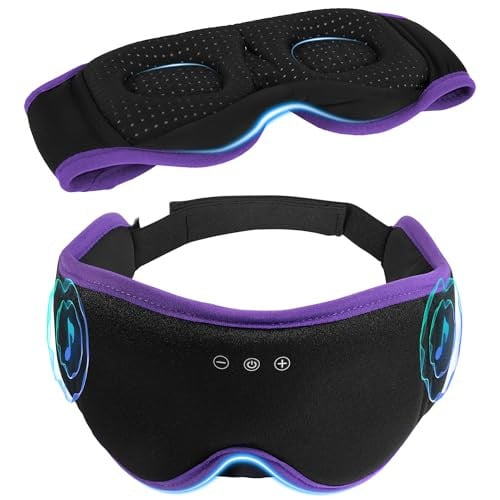 LC-dolida 3D Bluetooth 5.4 Sleep Mask w/ Headphones