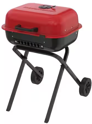 Home Depot Traverse Portable Charcoal Grill in Red Deal