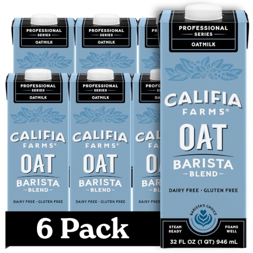 Califia Farms Oat Barista Blend Oat Milk, 6-Pack 32 Oz