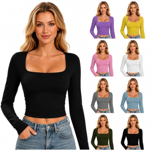 Cropped Long Sleeve Fitted Base Layer Shirt Deal