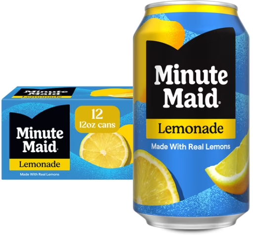 Minute Maid Lemonade Fridge Pack Cans 12-Pack Deal
