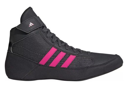 Adidas Men's HVC 2 Wrestling Shoes (Black/Pink)