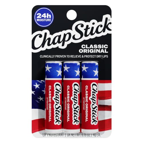 ChapStick Lip Balm Classic Original Americana 3-Count Deal