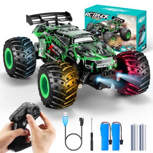 Bifyton 1:18 All-Terrain Remote Control Truck w/ LED Light & 2 Rechargeable Batteries Deal