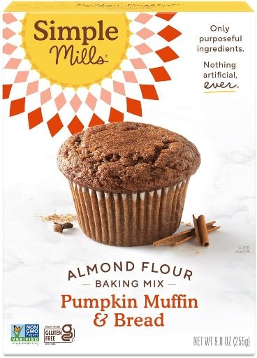Simple Mills Almond Flour Baking Mix, Pumpkin Muffin & Bread Mix, Gluten Free, 9 Ounce Deal