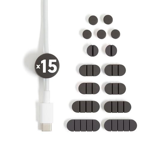 U Brands Adhesive Cord Organizers 15-Pack