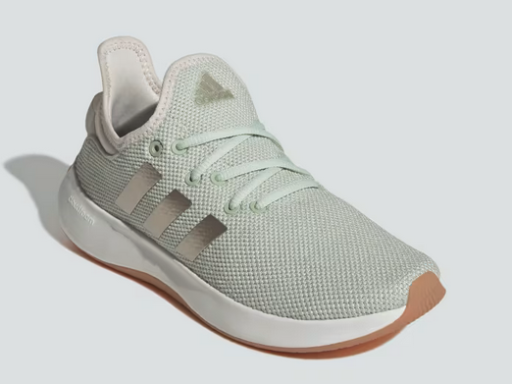 adidas Women's Cloudfoam Pure Shoes, linen green/linen green metallic