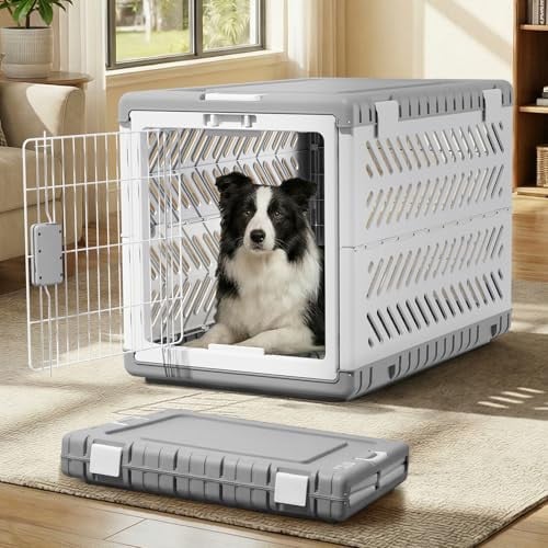 Collapsible Dog Crate 36" L with 2 Wheels