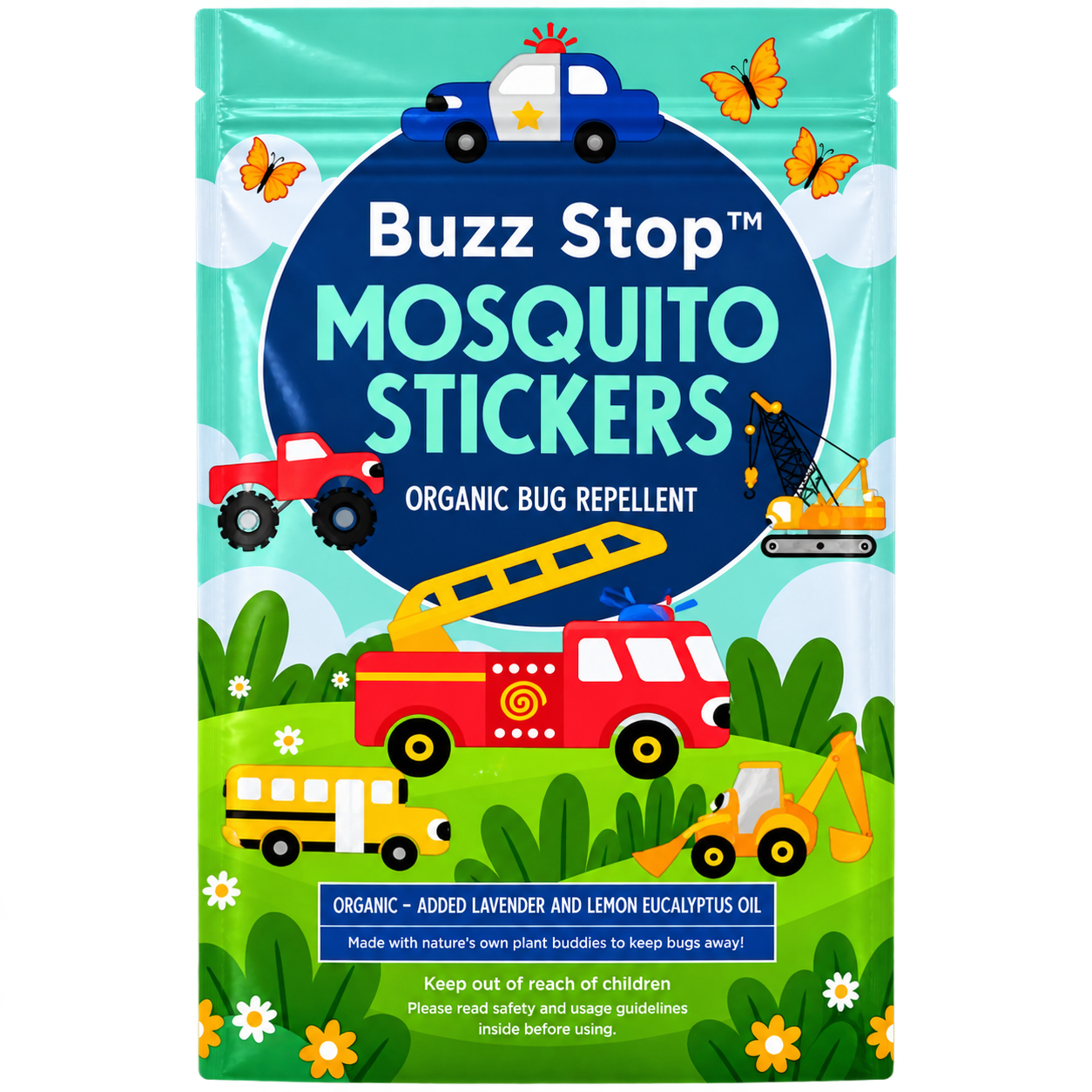 Buzz Stop Organic Mosquito Stickers 80-Count Deal