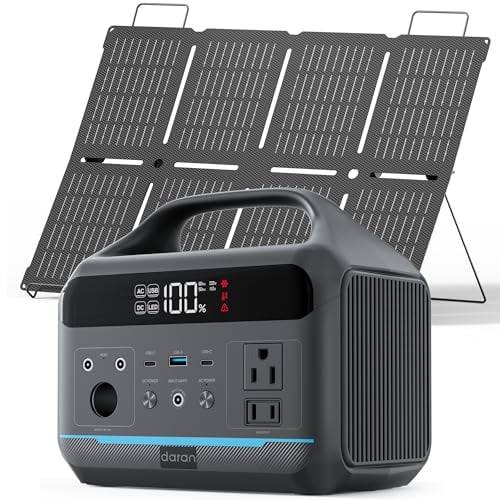 Daran 288Wh 600W Portable Power Station w/ 80W Solar Panel & LiFePO4 Battery Deal