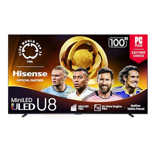 Hisense 100" U8 Series Mini-LED ULED Google Smart TV