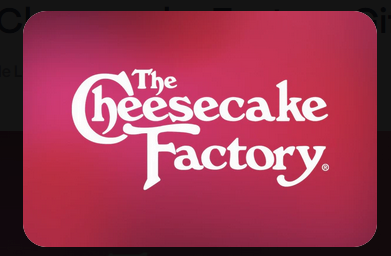 $50 The Cheesecake Factory eGift Card