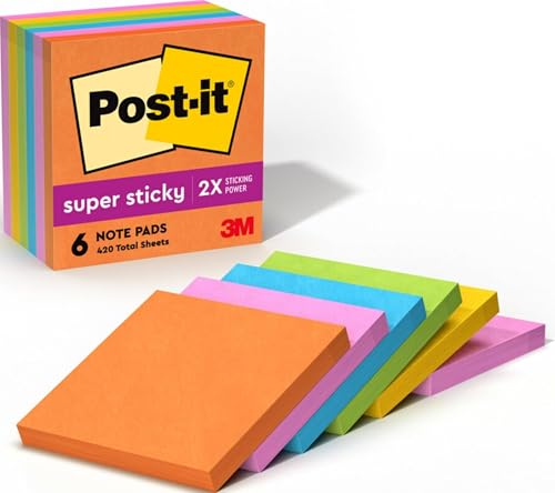 Post-it Super Sticky Notes 6-Pads Deal