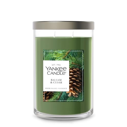 Yankee Candle Large Tumbler Scented Candle, Balsam & Cedar Deal
