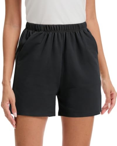  Cotton French Terry Lounge Shorts with Pockets
