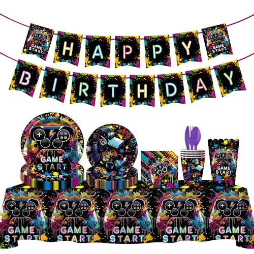 202pcs Video Game Themed Birthday Decoration Set Deal