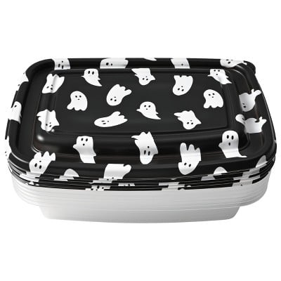 Cook With Color 6pc Ghost/Pumpkin Rectangular Food Storage Container Set