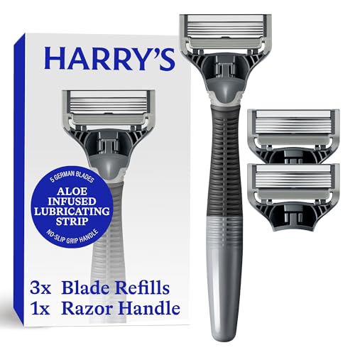 Harry's Original Shaving Kit for Men - Razor Handle, 3 Razor Blade Refills Deal