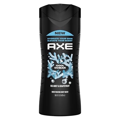 AXE Cool Ocean Men's Body Wash With Essential Oils 16 fl oz 2-Pack Deal